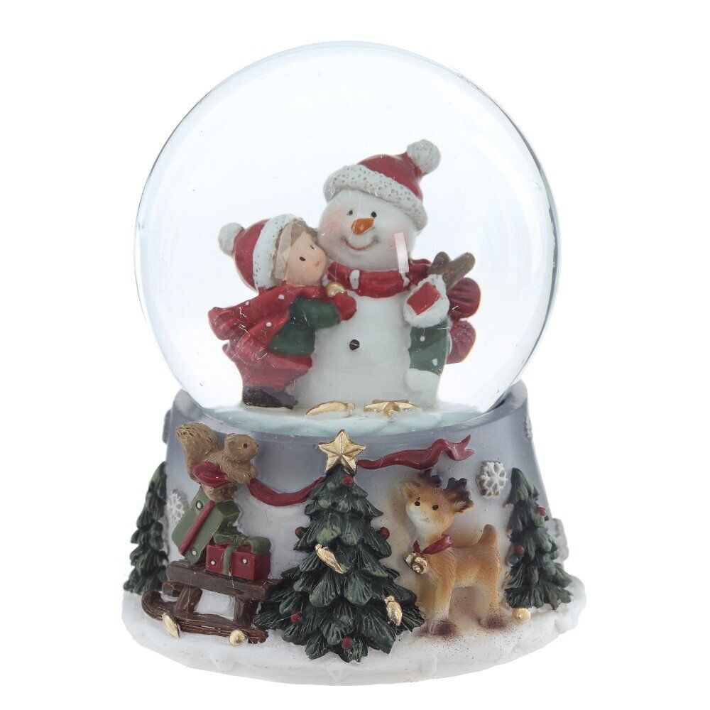 GAEM Фигурка декоративная "Снеговик" в стекл шаре, L7 W7 H8,5 см, 2в.