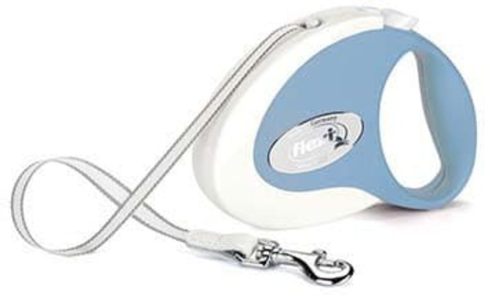 FLEXI рулетка Collection Fresh S (до 12 кг) ремень 3 м голубая
