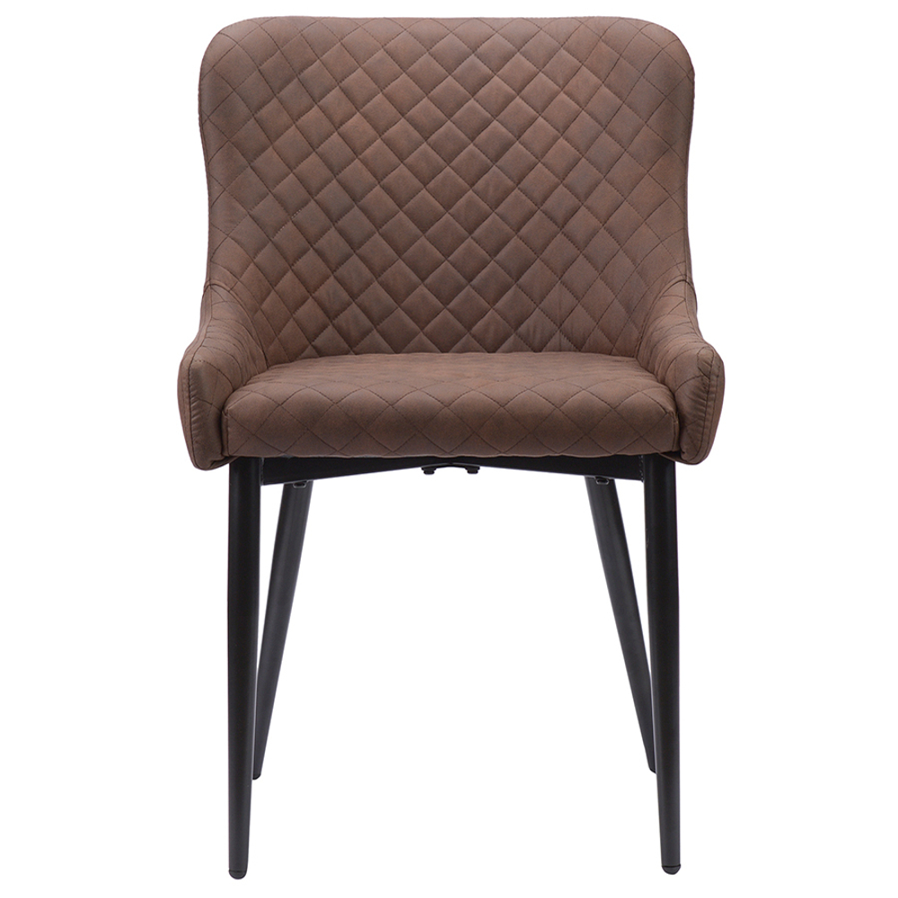 Стул calvin, экокожа, темно-коричневый