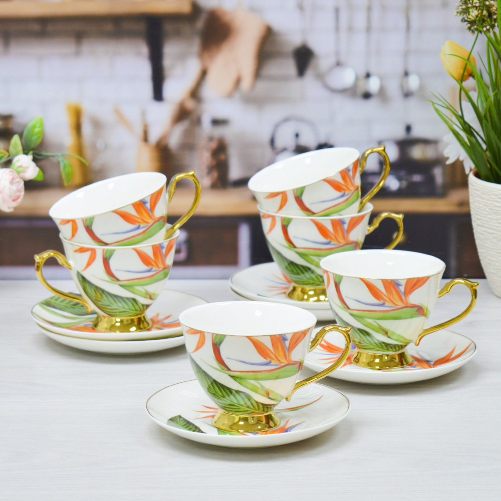 Чайный набор 12 предметов 220мл "Стрелиция"