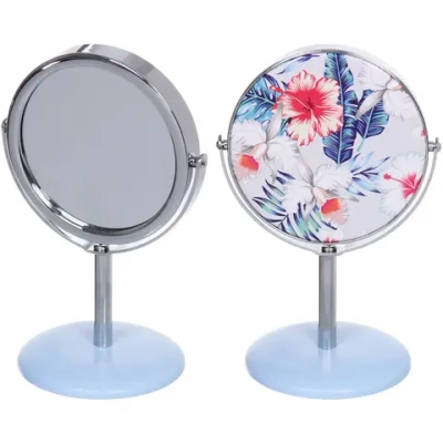 Зеркало косметическое настольное «ФРАТЕЛЛИ», тропики, 14*9,3см (коробка)