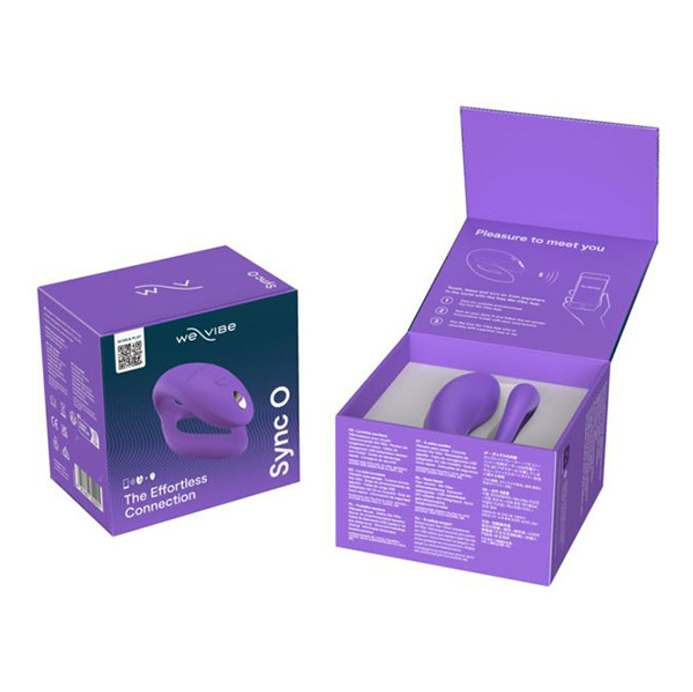 Фиолетовый вибратор 8см для пар We-Vibe Sync O SNSY6SG4