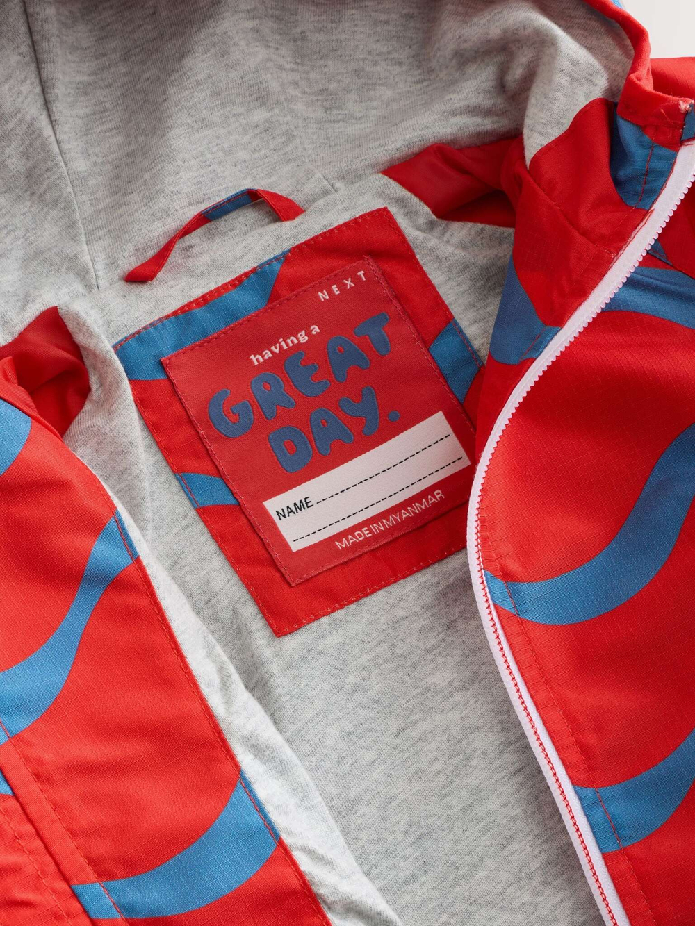 Куртка непромокаемая с капюшоном для мальчика Next E45-734, Бежевый