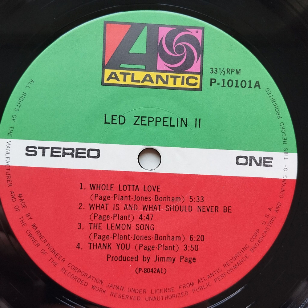 Винтажная виниловая пластинка LP Led Zeppelin II (Japan 1976) (No Obi) (Poster) Moby Dick