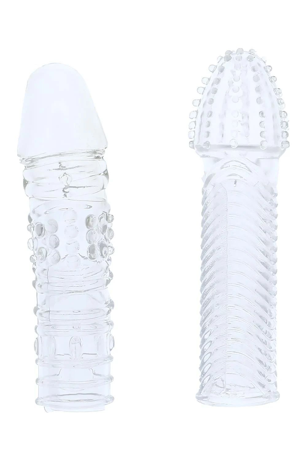 Комплект из 2 прозрачных насадок на пенис Penis Extender Pack