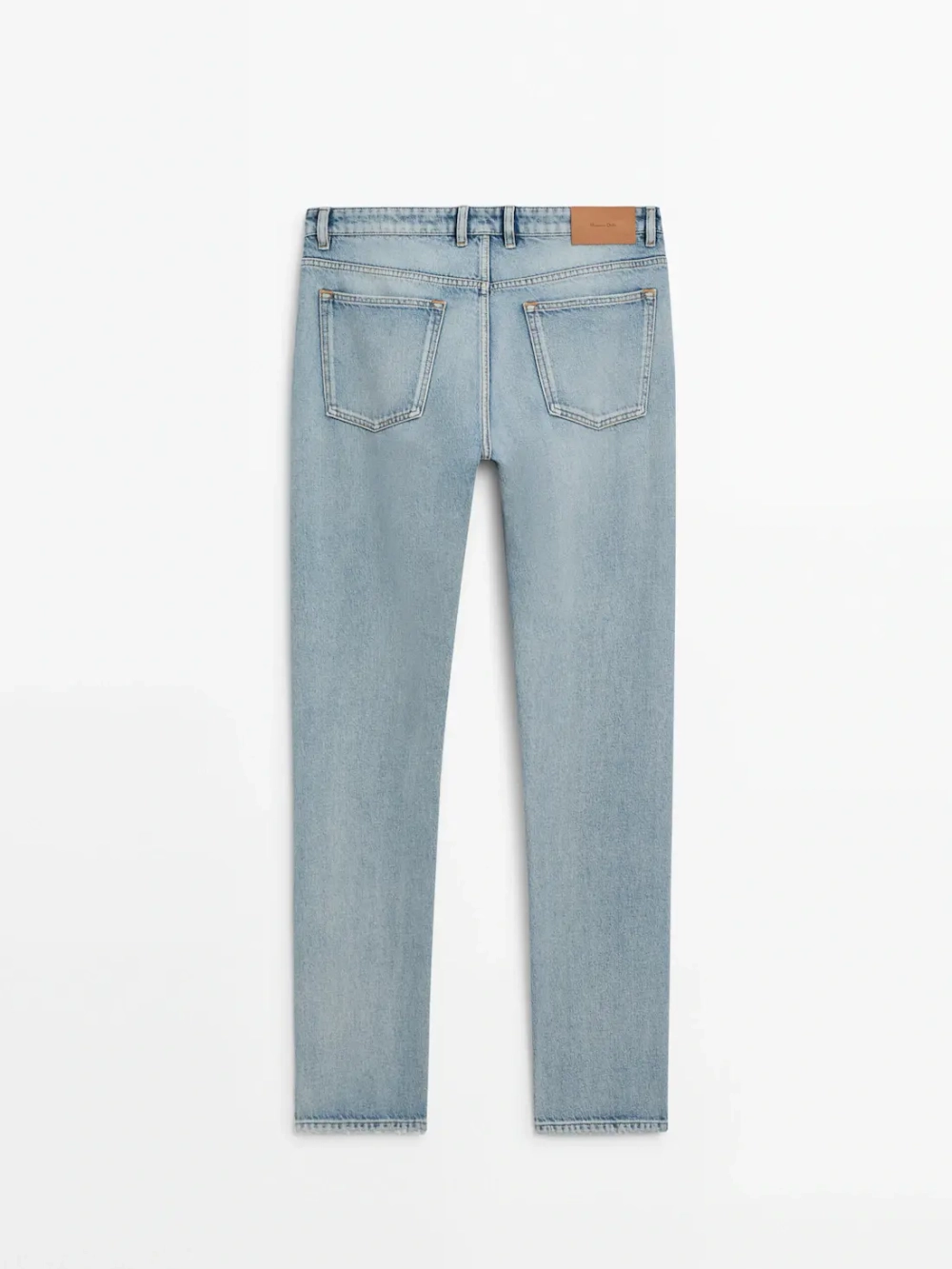 Massimo Dutti Плотные джинсы прямого кроя, индиго