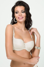 Бюстгальтер Scarlet с эффектом пуш-ап (Размер: 70B) (Цвет: кремовый)