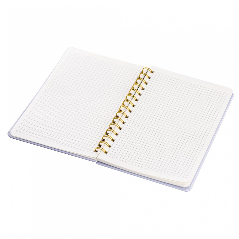 Блокнот 14,5 см * 21 см, гребень, Alingar, ламинация, конгрев, эффект 3D, клетка, 80 л., "Яркая полянка"