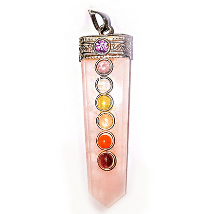 Кулон "7 чакр" самоцветы