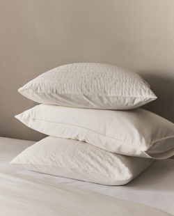 Наволочка Zara Home, хлопок 95%, вискоза 5%, однотонный, 6193/091