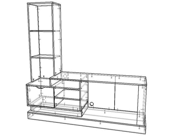 Тумба-ТВ ЛАВОРО левая