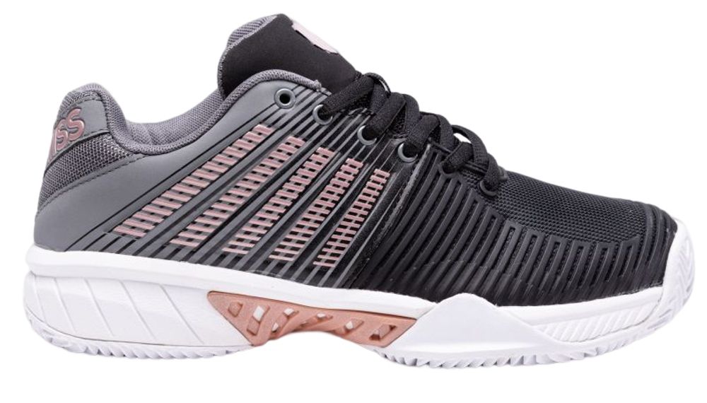 Женские Кроссовки теннисные K-Swiss Express Light 2 Women - black/steel gray/rose gold