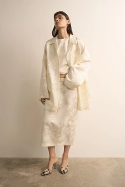 Топ из шелка-жаккарда