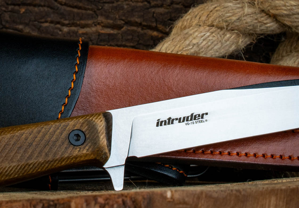 Тактический нож Intruder VG-10 (Cryo) StoneWash Орех