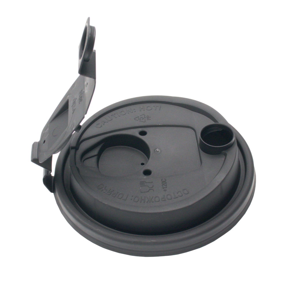 Крышки для стаканов тип Е D=90мм Черные (50/800шт)