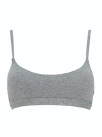 Бюстгальтер-топ с мягкими двухслойными чашками (Размер: 1B) (Цвет: серый меланж)