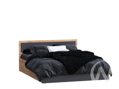 Кровать с подъемным механизмом 1;4м Спальня Мартина (дуб крафт/графит)