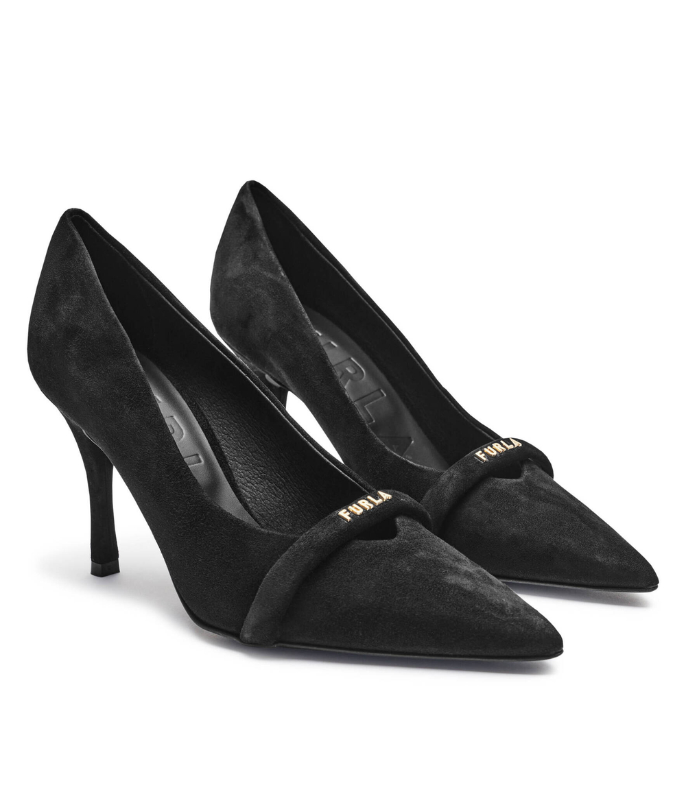 Кожаные туфли на шпильках DECOLLETE Furla - черный(YG59FCD C10000)