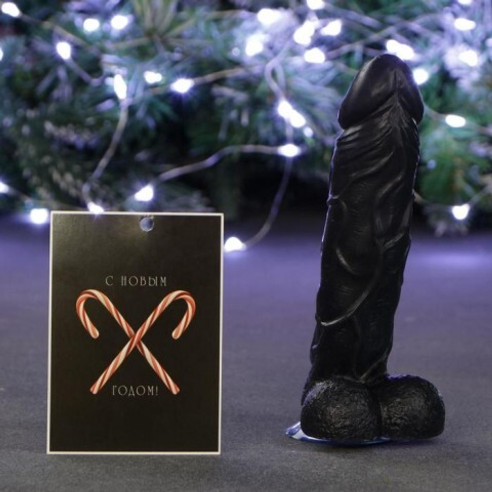 Фигурное мыло "Фаворит" на присоске 13 см, черное