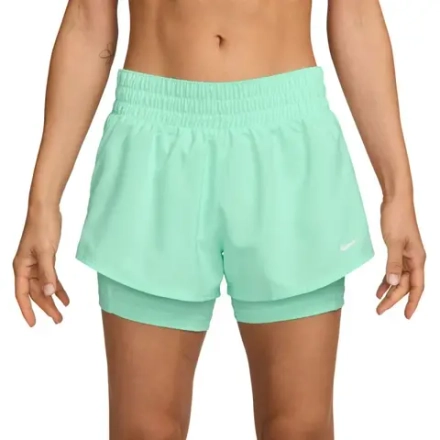 Женские теннисные шорты Nike Dri-Fit One 2-in-1 - mint foam/reflective silver