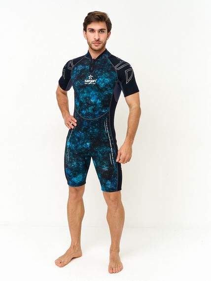 Гидрокостюм Sargan Nero 2.0 Shorty men 2 мм GalaxyAPE-09/черный