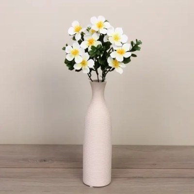 Искусственные цветы «Волшебство лета» 30см Лютики 10 цветков белые