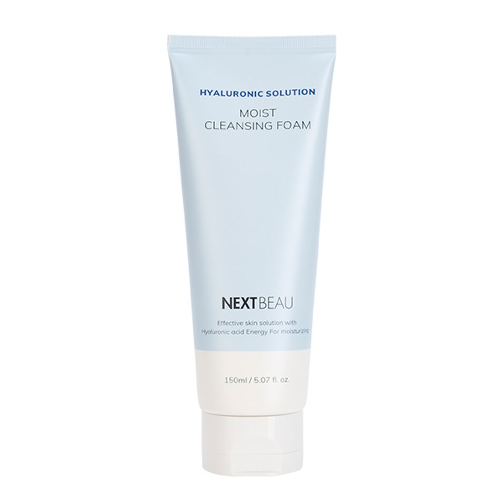 Пенка для умывания с гиалуроновой кислотой NEXTBEAU Hyaluronic Solution Moist Cleansing Foam 150 мл