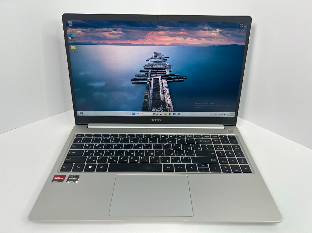 Ноутбук Tecno T15DA (4894947004957) 15.6"/AMD Ryzen 5 5560U/RAM 16GB/SSD 512GB/AMD Radeon Graphics/1920*1080/IPS/DOS/Подсветка кл-ры: LED/Серебристый Состояние: B1