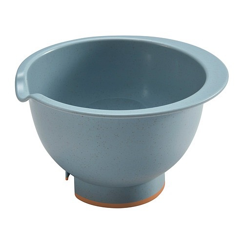 ПОННИФИСК PONNYFISK Миска 1 л, серо-голубая