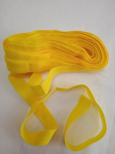 Бейка трикотажная (эластичная, 1,5см). Цвет- Желтый