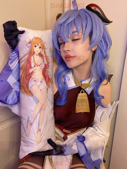 Мини дакимакура Алиса Цуберг и Асуна Юки из Мастера меча онлайн арт. M0586, 60х20 см