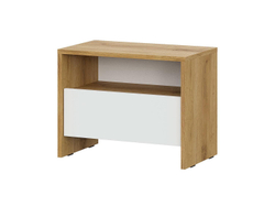 Дольче тумба прикроватная / Дуб золотой/Белый