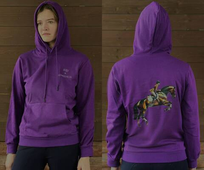 Худи EQU&Lenkevich (фиолетовая)