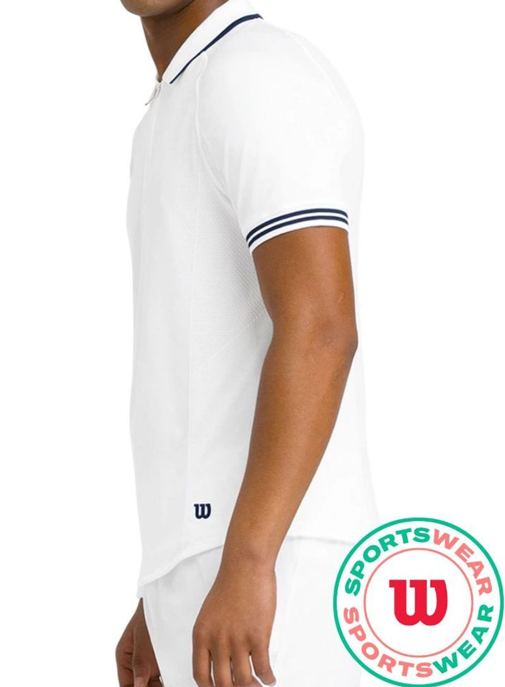 Мужское теннисное поло Wilson Players Seamless 2.0 - bright white