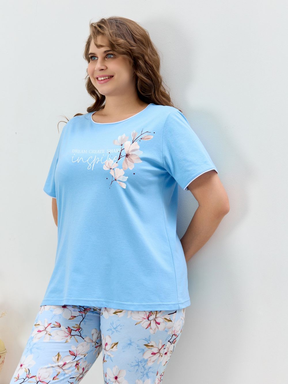 Пижама Узор-2 Виотекс ГОЛУБОЙ
