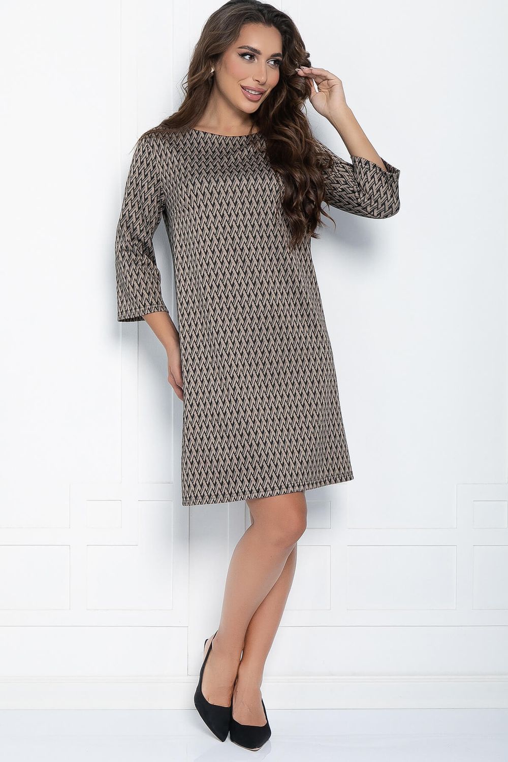 Платье Элиан (коричневое) П11019 LT Collection