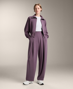 Oysho Куртка с высоким воротником, сиреневый