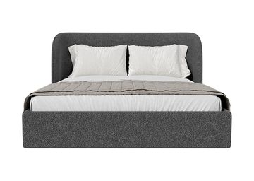 Кровать двуспальная Classic 160 см (серый, букле)