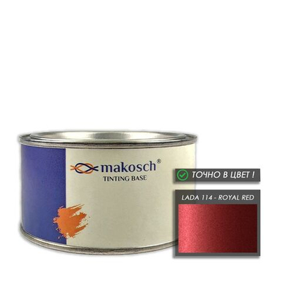 Автоэмаль makosch/LADA 114, Базовая эмаль, красный, перламутр, 200мл.