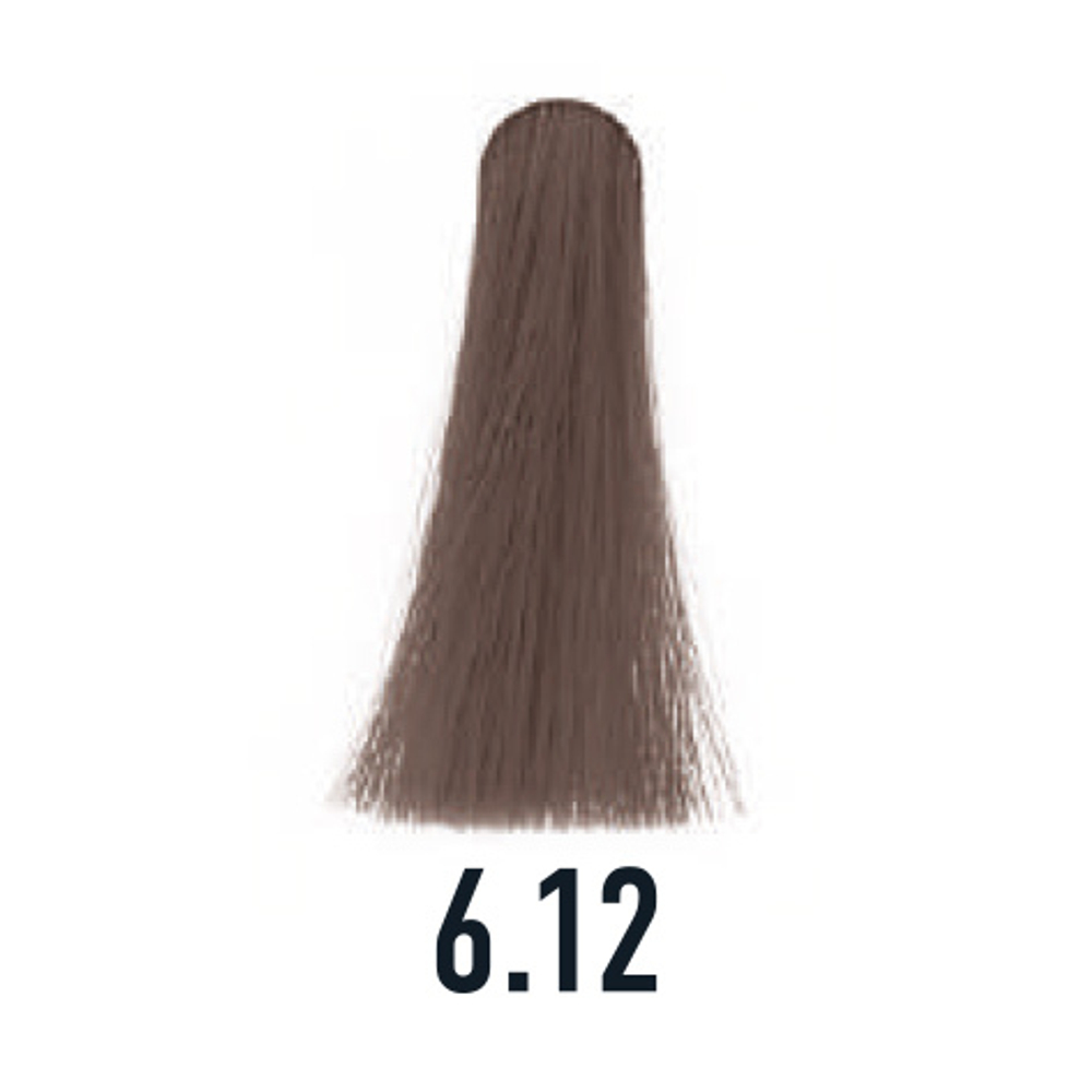 6.12 крем-краска ICE Permanent темный блонд пепельно-фиолетовый - 100 мл.