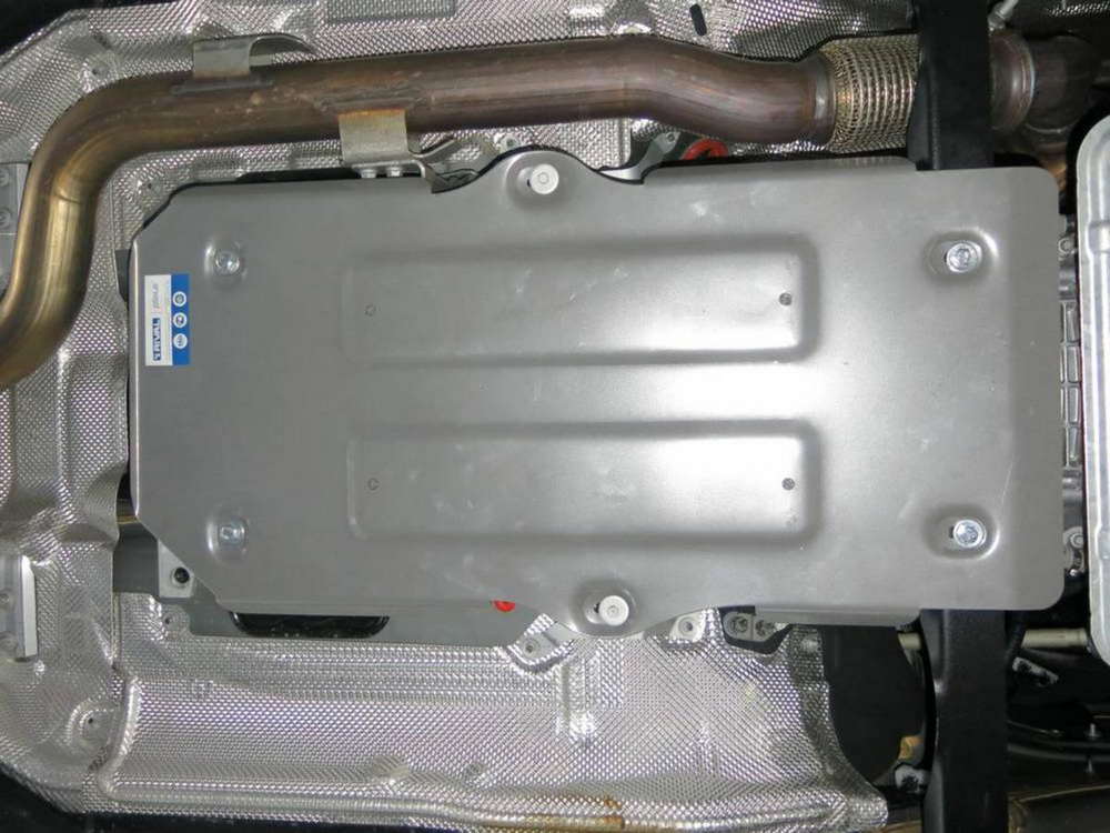 Защита КПП Rival для Mercedes-Benz C-klasse W205 (V - 1.6) (180) 2014-2021/Mercedes-Benz E-klasse W213, S213 (V - 2.0) RWD (200) 2016-2020, штампованная, алюминий 4 мм, с крепежом, 333.3941.1