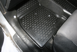 Коврики Standard, 3D в салон TOYOTA Wish, 2003-2009, передний привод, П.Р., 5 шт. (полиуретан, чёрные) Element.CARTYT00005