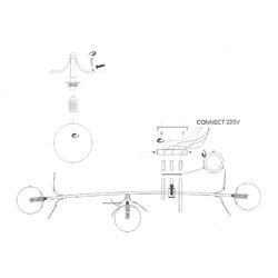 Потолочная Люстра Light Of Matisse B D120 Gold White By Imperiumloft
