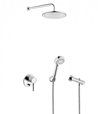 Душевая система Kludi Bozz 386310576 скрытый монтаж с изливом для ванной