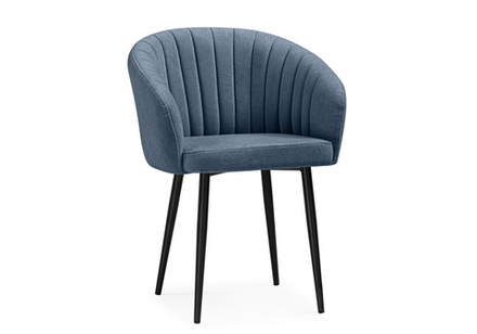 Стул на металлокаркасе Woodville Моншау marseille 30, черный, ножки черные