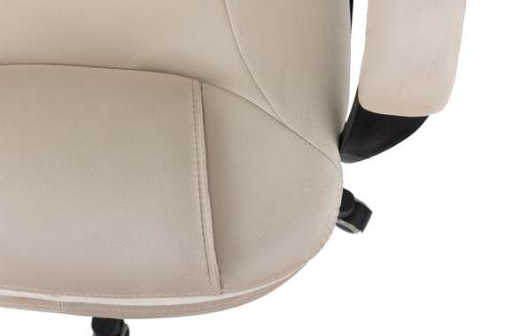 Кресло руководителя Бюрократ CH-668 светло-бежевый Holland 06 крестов. пластик