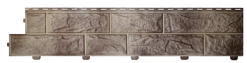 Сайдинг виниловый формованный Альта-Профиль Камень вулканический Циркон 3020х225 мм