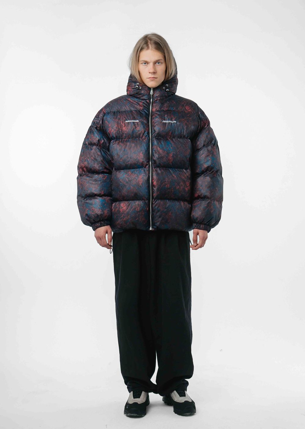 Пуховик Issaya Unity Puffer Rusty красно-синий