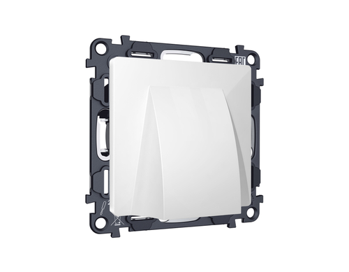 MA115810 Комплект вывода кабеля с фикатором ALFA Белый глянец QUANT (AP1158, VM238)