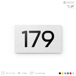 Номер на дверь 179, табличка на дверь для офиса, квартиры, кабинета, аудитории, склада, белая 120х70 мм, Айдентика Технолоджи